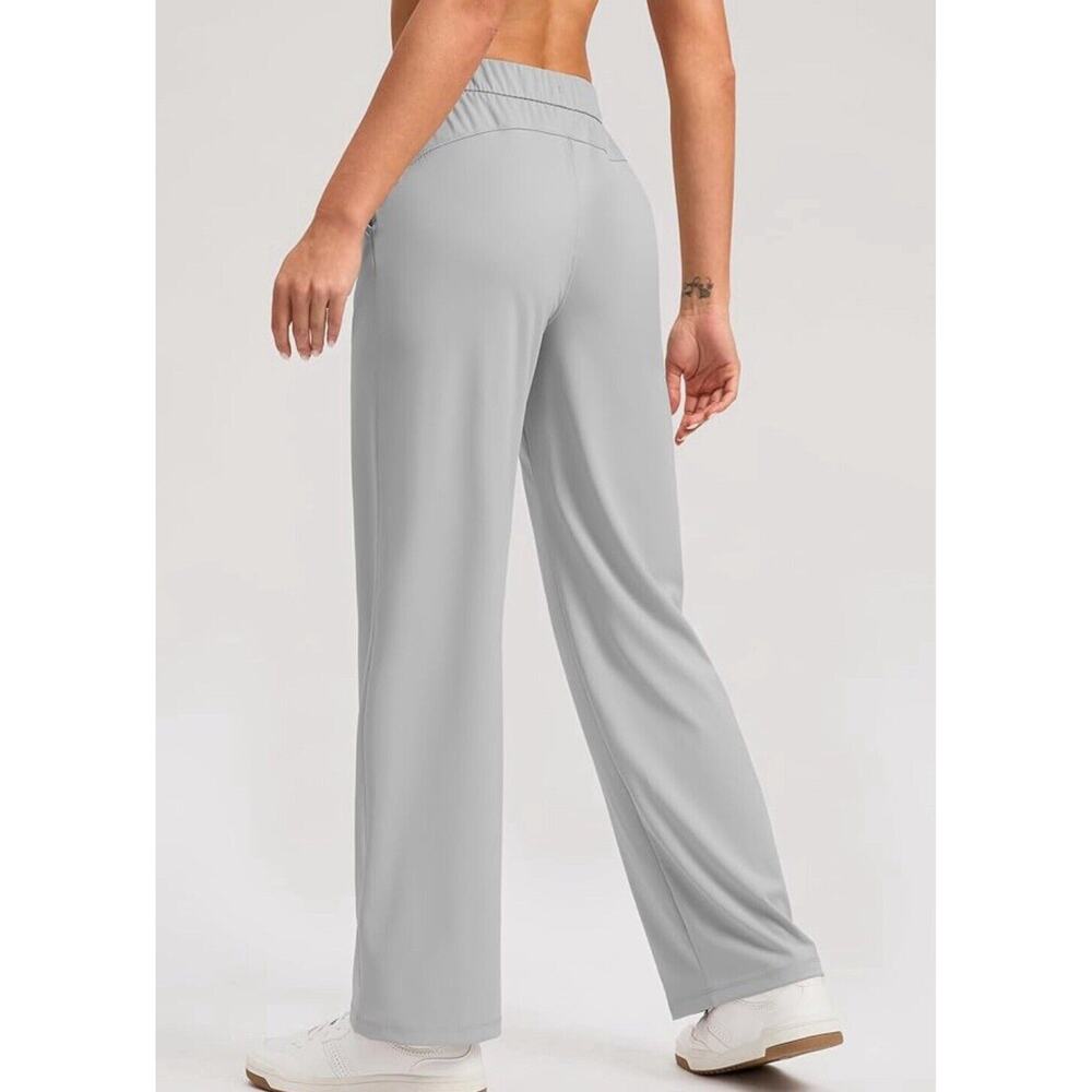 SANTINY Woman Lightweight Drawstring Sweatpants Casual Lounge Yoga Pants Size L